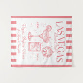 Custom Luxe Las Vegas Bachelorette Party Banner Wandkleed (Voorkant (horizontaal))