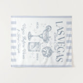 Custom Luxe Las Vegas Bachelorette Party Banner Wandkleed (Voorkant (horizontaal))