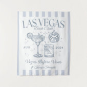 Custom Luxe Las Vegas Bachelorette Party Banner Wandkleed (Voorkant)