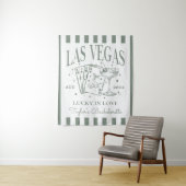 Custom Luxe Las Vegas Bachelorette Party Banner Wandkleed (In situ)