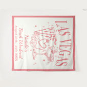 Custom Luxe Las Vegas Bachelorette Party Banner Wandkleed (Voorkant (horizontaal))
