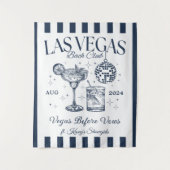 Custom Luxe Las Vegas Bachelorette Party Banner Wandkleed (Voorkant)
