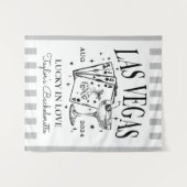 Custom Luxe Las Vegas Bachelorette Party Banner Wandkleed (Voorkant (horizontaal))