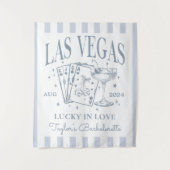 Custom Luxe Las Vegas Bachelorette Party Banner Wandkleed (Voorkant)