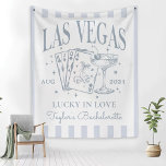 Custom Luxe Las Vegas Bachelorette Party Banner Wandkleed<br><div class="desc">Custom Luxe Las Vegas Bachelorette Party Banner</div>