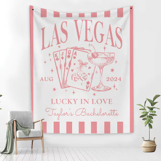 Custom Luxe Las Vegas Bachelorette Party Banner Wandkleed