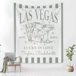 Custom Luxe Las Vegas Bachelorette Party Banner Wandkleed<br><div class="desc">Custom Luxe Las Vegas Bachelorette Party Banner</div>