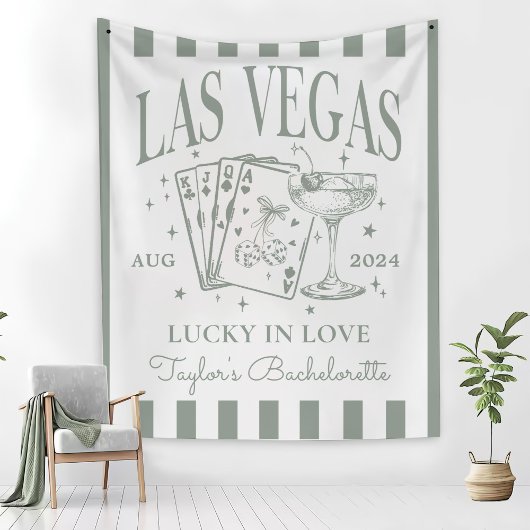 Custom Luxe Las Vegas Bachelorette Party Banner Wandkleed
