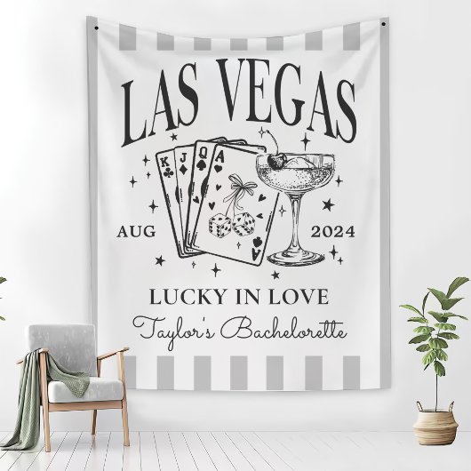 Custom Luxe Las Vegas Bachelorette Party Banner Wandkleed