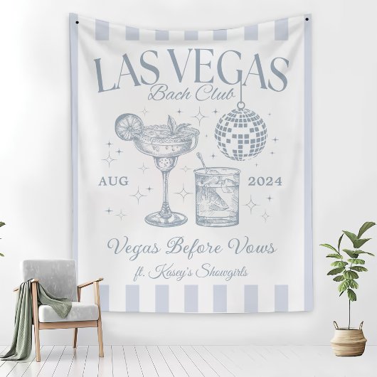 Custom Luxe Las Vegas Bachelorette Party Banner Wandkleed