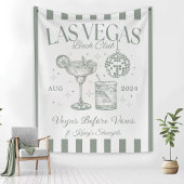 Custom Luxe Las Vegas Bachelorette Party Banner Wandkleed