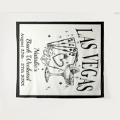 Custom Luxe Las Vegas Bachelorette Party Banner Wandkleed (Voorkant (horizontaal))