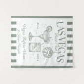 Custom Luxe Las Vegas Bachelorette Party Banner Wandkleed (Voorkant (horizontaal))