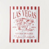 Custom Luxe Las Vegas Bachelorette Party Banner Wandkleed (Voorkant)
