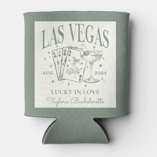 Custom Luxe Las Vegas Bachelorette Party Blikjeskoeler (Voorkant)