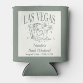 Custom Luxe Las Vegas Bachelorette Party Blikjeskoeler (Voorkant)