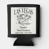 Custom Luxe Las Vegas Bachelorette Party Blikjeskoeler (Achterkant)