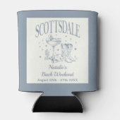 Custom Luxe Scottsdale Bachelorette Party Blikjeskoeler (Achterkant)