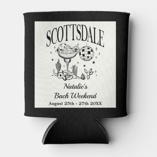 Custom Luxe Scottsdale Bachelorette Party Blikjeskoeler (Voorkant)