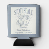 Custom Luxe Scottsdale Bachelorette Party Blikjeskoeler (Achterkant)