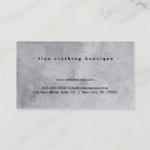 Custom Luxury Boutique Waterverf Visitekaartje (Achterkant)