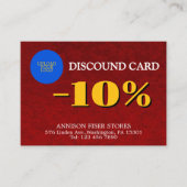 Custom Luxury Business Kortingskaartje (Voorkant)