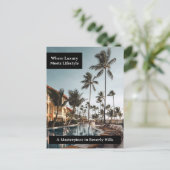 Custom Luxury Real Estate Briefkaart (Staand voorkant)