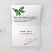 Custom Lyon Scottish Clan Glamis Castle Pset Xmas Kaart (Binnen)