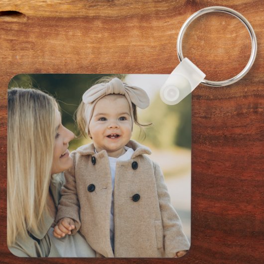 Custom Ma Photo Sleutelhanger (Achterkant)