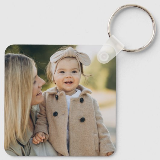 Custom Ma Photo Sleutelhanger (Achterkant)