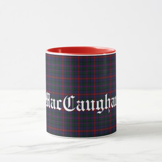 Custom MacCaughan Scottish Clan Tartan Pset Mok (Midden)