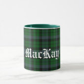 Custom MacKay Scottish Clan Tartan Pset Mok (Midden)