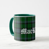 Custom MacKay Scottish Clan Tartan Pset Mok (Voorkant links)