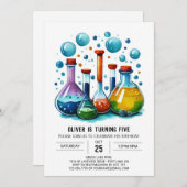 Custom Mad Scientist Whimsy Verjaardag Kaart (Voorkant / Achterkant)