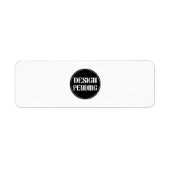 Custom-made, artistic, elegant etiket (Voorkant)