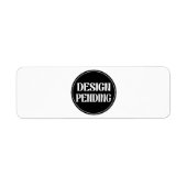 Custom-made, artistic, elegant etiket (Voorkant)