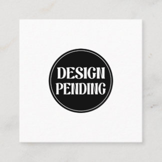 Custom-made, artistic, elegant vierkante visitekaartje