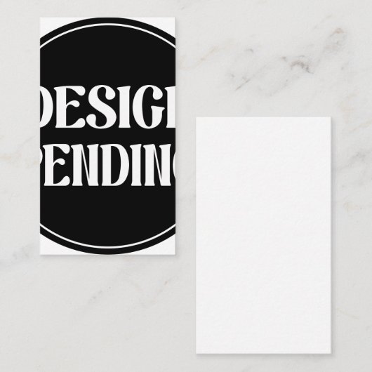 Custom-made, artistic, elegant visitekaartje (Voorkant / Achterkant)