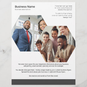 Custom Made Business Thema Twee foto's Flyer
