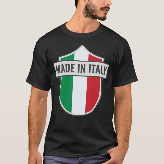 Custom "Made in Italy" Crest T-shirt (Voorkant)