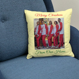Custom  Made Merry Christmas Holiday Photo Gift Kussen