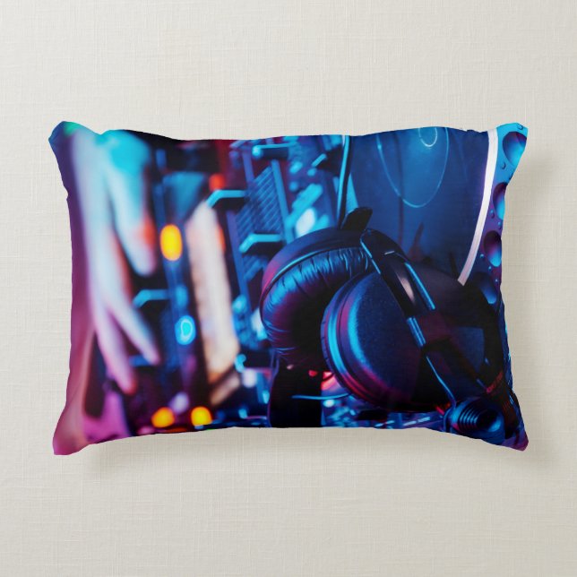 Custom Made Music Throw Pillow  Accent Kussen (Voorkant)