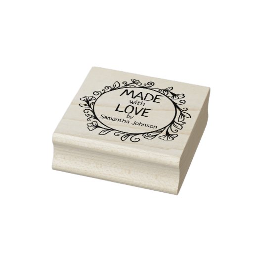 Custom Made with Love by, Rubberstempel (Stempel)