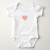 Custom made with love for your little one romper (Voorkant)