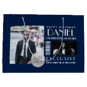 Custom Magazine Cover Modern Birthday Fashion Groot Cadeauzakje (Achterkant)