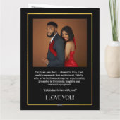 Custom Magazine Greeting Card, Modern Valentines Kaart (Achterkant)