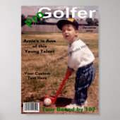Custom Magazine Hoesje, Pro Golfer Poster (Voorkant)