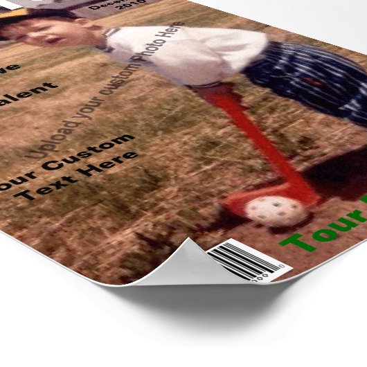 Custom Magazine Hoesje, Pro Golfer Poster (Hoek)