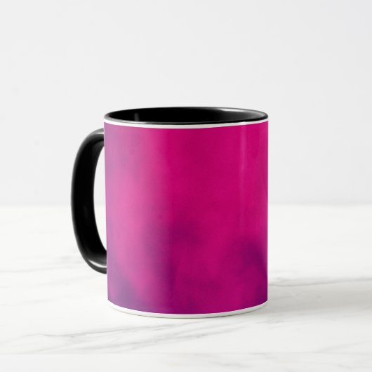 Custom Magenta Gradient Mug Mok (Voorkant links)