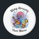 Custom Magnet | Retro Octopus | Name & Text<br><div class="desc">✨ Add groovy retro vibes to your fridge with this custom octopus magnet!
🖊️ Customize the top phrase   add any name for a fun,  one-of-a-kind gift.
🧲 Perfect for fridges,  lockers,  and office boards.
🎁 Great for birthdays,  holidays,  and personalized surprises.</div>